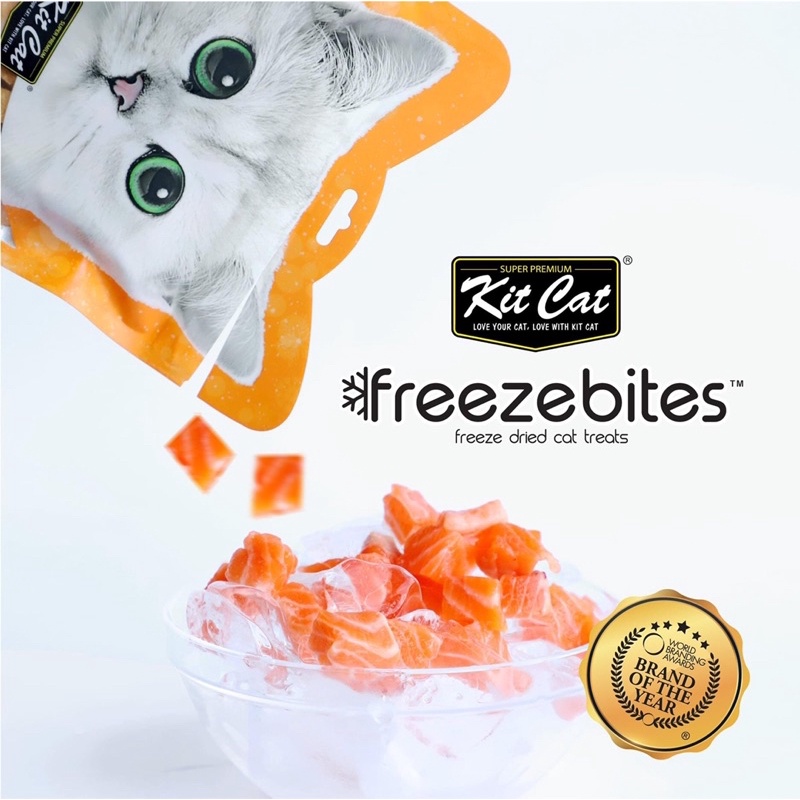 Snack Freeze Bites Kit Cat - thịt sấy lạnh công nghệ mới từ Kit Cat - bánh thưởng sấy thăng hoa cho mèo