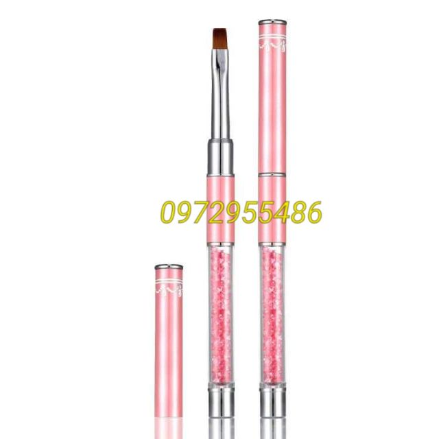 Cọ đầu vuông đắp gel thân kim cương