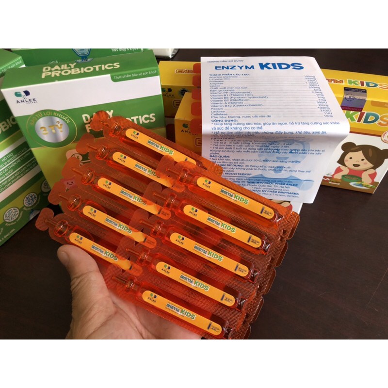 COMBO 3 HỘP ENZYM KIDS khắc tinh của biếng ăn