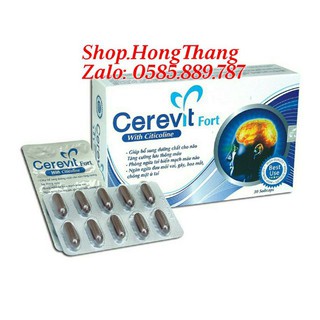 Viên uống CEREVIT FORT GIÚP TĂNG CƯỜNG LƯU THÔNG MÁU ,BỔ NÃO cung cấp dưỡng chatchonao.