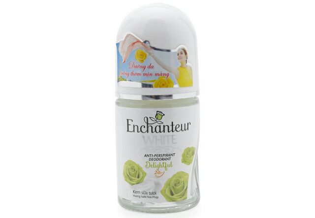 Lăn Khử Mùi Enchanteur Sáng Da Charming White Anti-Perspirant Deodorant 24h