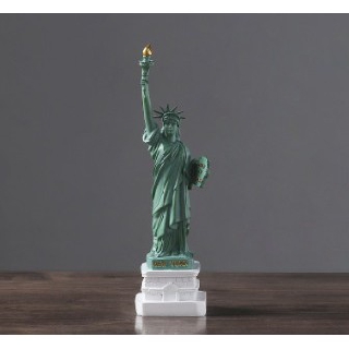 Tượng nữ thần tự do (26cm) nhựa thông 3D, trang trí sang trọng & cá tính