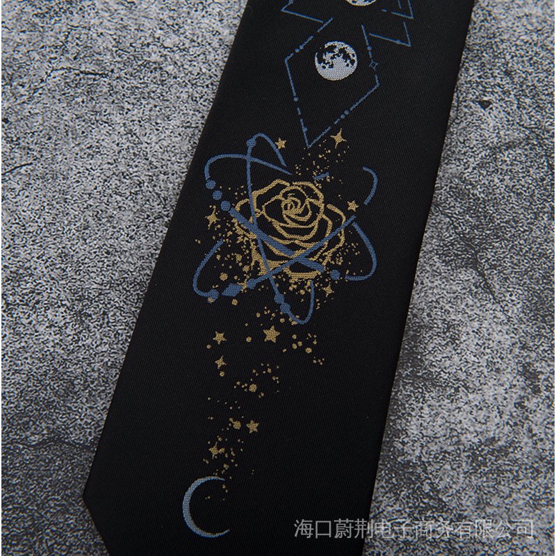 Cà Vạt Đồng Phục jk Chính Hãng Họa Tiết Hoa Hồng/Voi/Ngôi Sao Chính Hãng Cho Nam Và Nữ dk