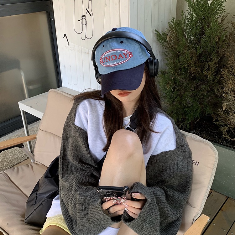 Mũ MG STUDIO thêu chữ &quot;Sunday&quot;