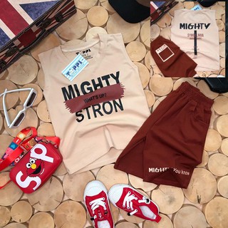 [SIZE NHÍ+ ĐẠI+ CỒ] SÉT BỘ THUN BÉ TRAI MIGHTY