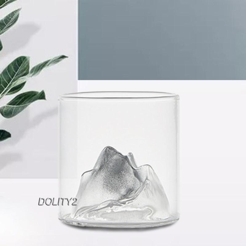 [Dolity2] Ly Thủy Tinh Uống Trà Phong Cách Núi Sáng Tạo Làm Quà Tặng Cho Nam