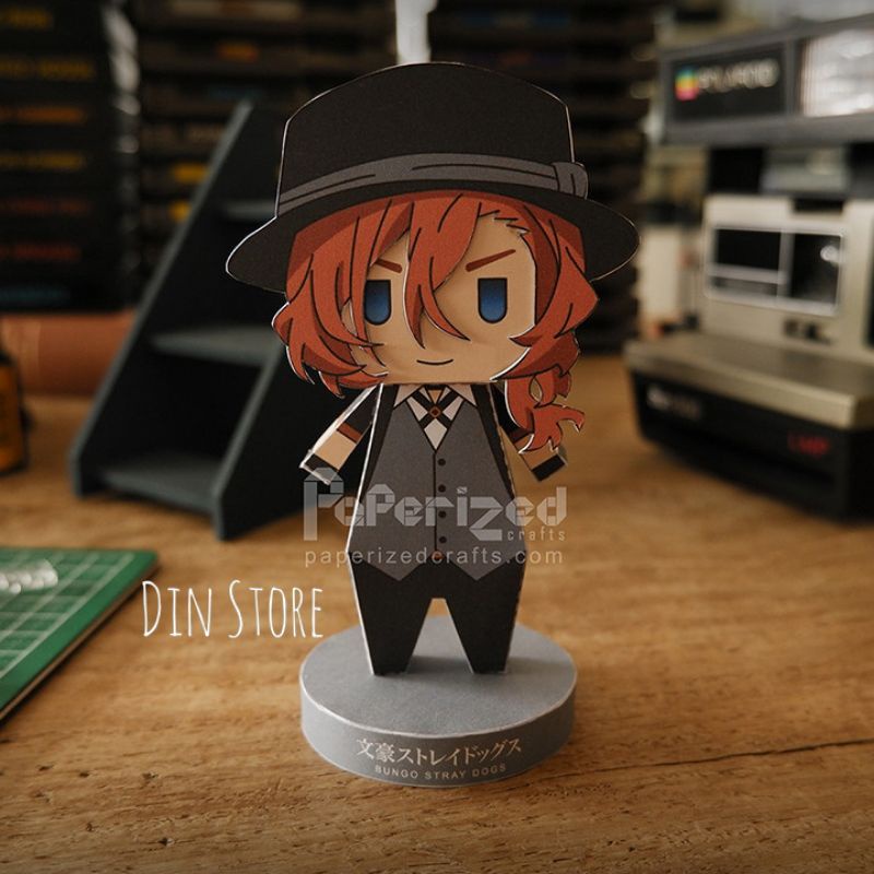 Mô hình giấy nhân vật Bungo Stray Dogs - Mô hình Dazai, Nakahara, Nakajima