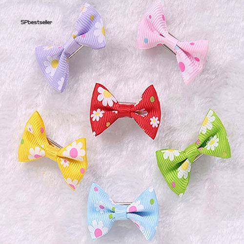 Set 6 nơ cột tóc cho chó cưng nhiều màu đáng yêu đẹp mắt