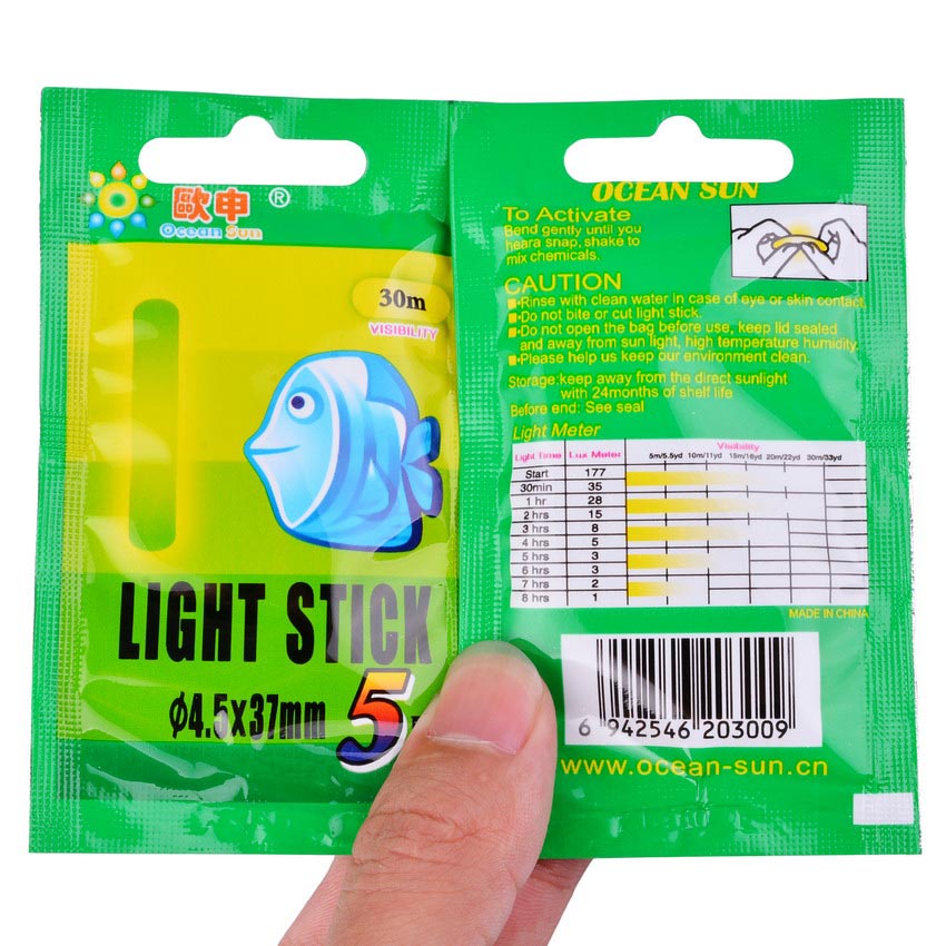 Set 50 Phao Câu Cá Phát Sáng Trong Tối Tiện Dụng