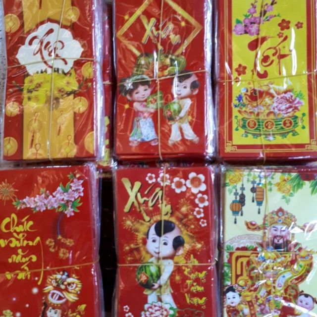 Combo 1000 bao lì xì (100 xấp) hàng việt size Lớn