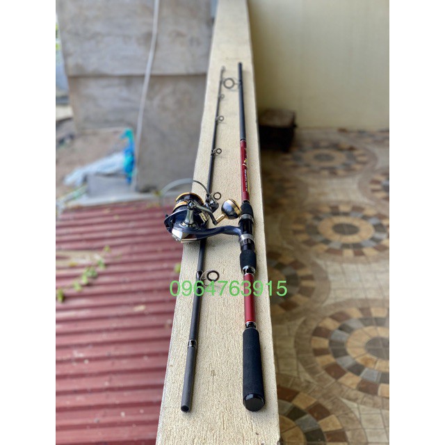 Combo cần ruby câu sông huyền thoại nhấc tĩnh 3kg  tải cá 12-15kg hàng  hót