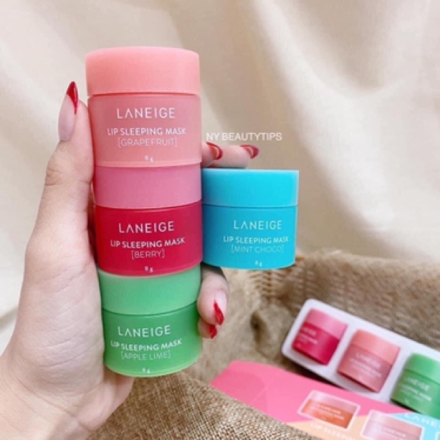 ( Tách Set Minisize 8g) Set Mặt Nạ Ngủ Môi LANEIGE LIP SLEEPING MASK MINI KIT | BigBuy360 - bigbuy360.vn
