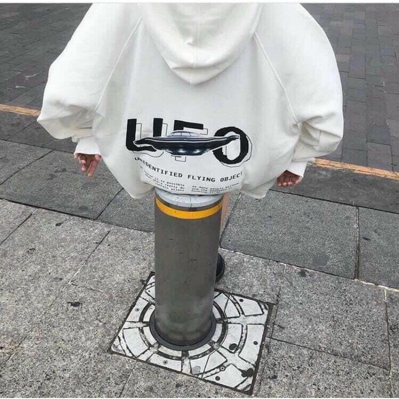 Áo Khoác Hoodie In Hình Đĩa Bay UFO Form Dưới 58kg - Chất vải nỉ lót bông mềm mại, thoải mái khi mặc