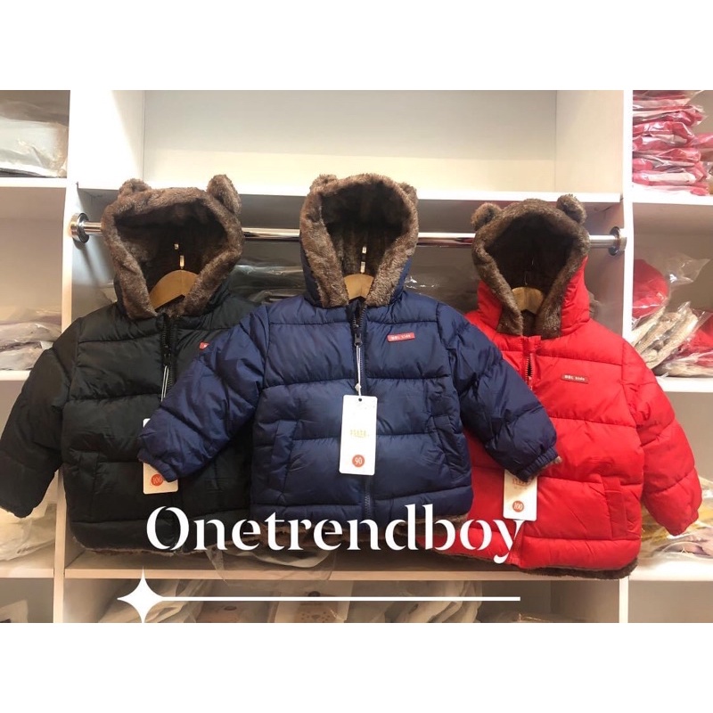 Áo phao tai gấu lót lông cừu siêu ấm cho bé, áo khoác phao béo hàng Quảng Châu hãng BBL | BigBuy360 - bigbuy360.vn