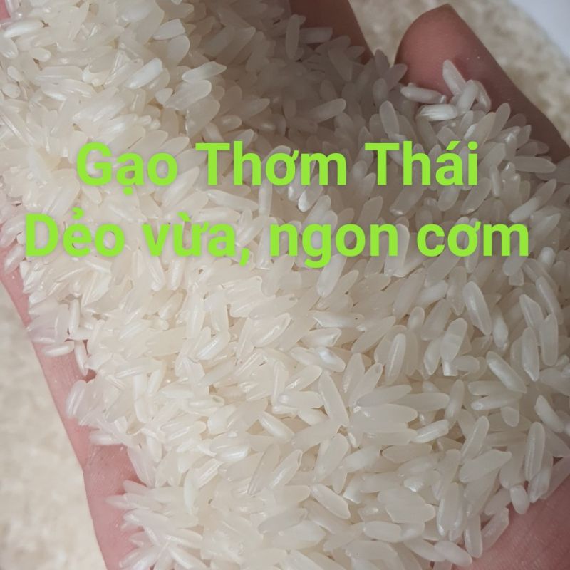 Gạo Thơm Thái Dẻo Vừa, Mềm Cơm 5Kg
