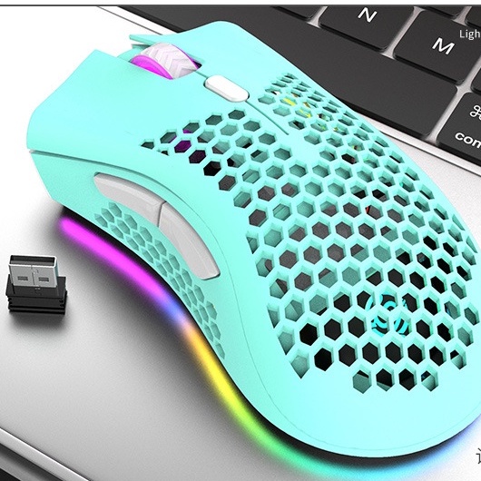 Chuột gaming không dây, chuột vi tính laptop Viper BM600 đèn Led RGB cho game thủ văn phòng
