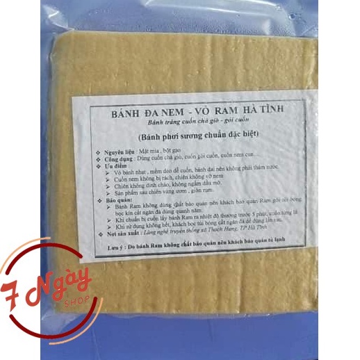 Ram Bánh Đa Nem Hà Tĩnh 7NgayShop Cuốn Nem Rán Chả Giò Giòn Lâu Bịch Hút Chân Không Bảo Quản 12 Tháng