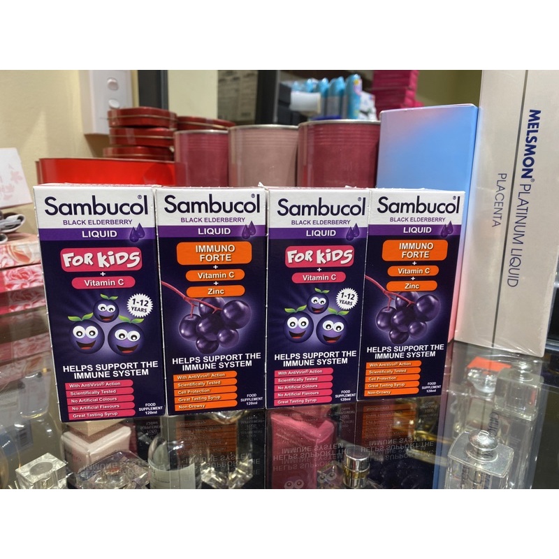 Siro Sambucol For kid- Immuno Forte tăng đề kháng 120ml từ 1Y-12Y+