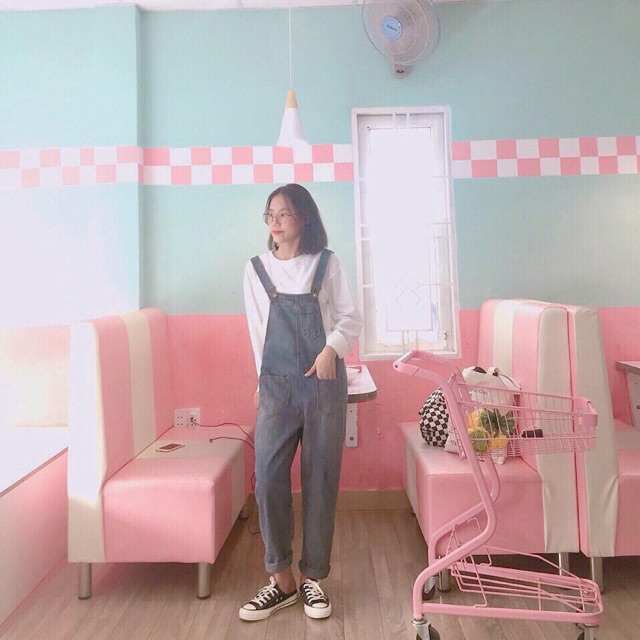 yếm jean sẵn