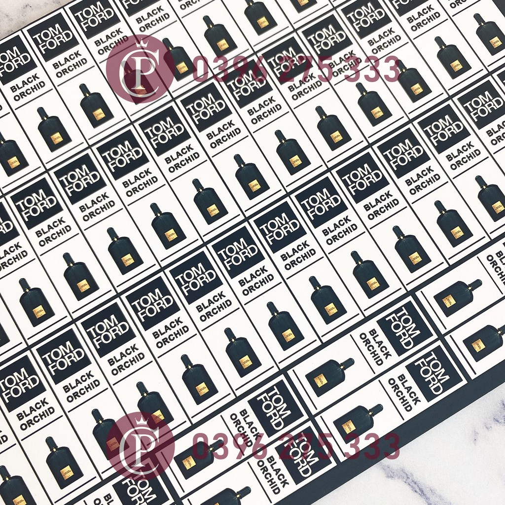 10 tem dán lọ chiết nước hoa