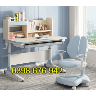 Mẫu bàn học cao cấp chống gù chống cận tuỳ chỉnh độ cao (Giá tốt)