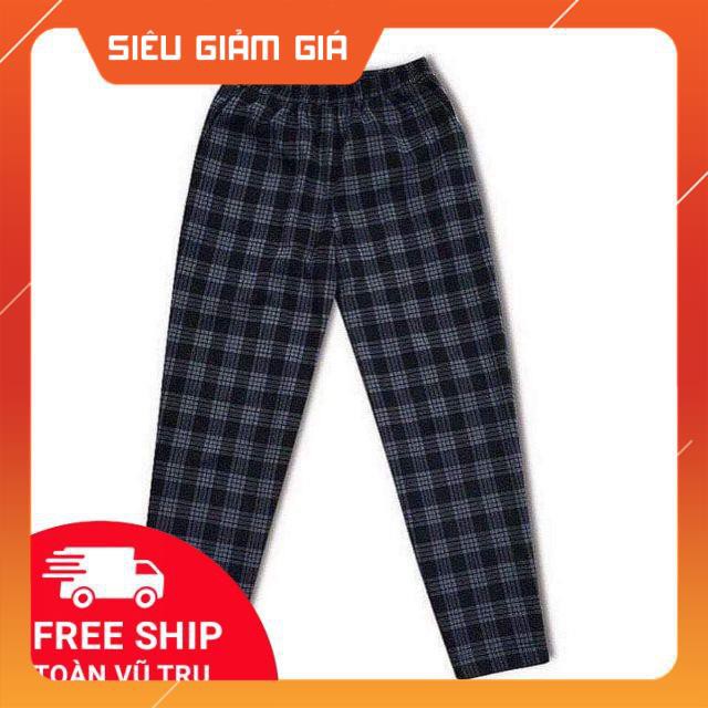 [Hình thật] quần sọc caro plaid pants nam nu Unisex