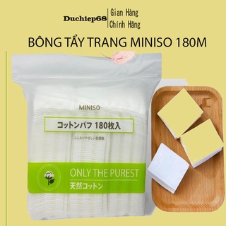 [RẺ VÔ ĐỊCH]BÔNG Tẩy Trang Nhật Bản Miniso 180 Miếng Dạng Túi