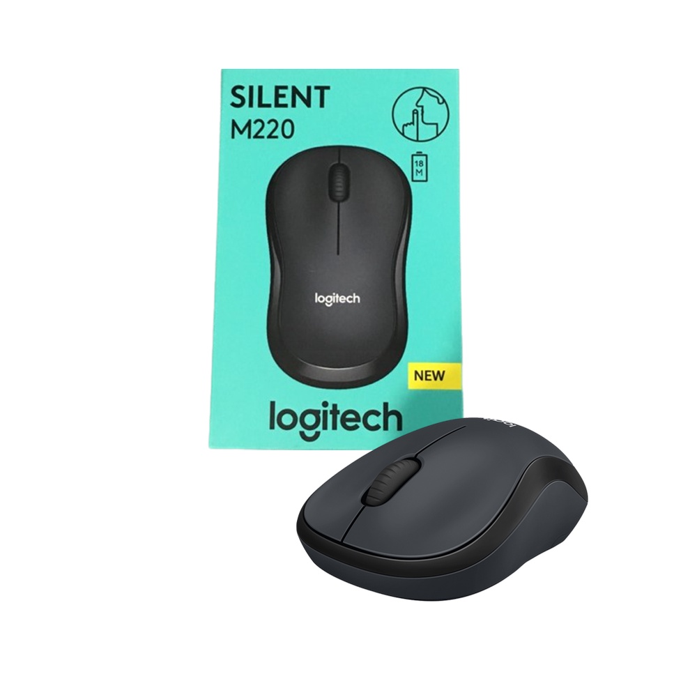 Chuột Không Dây Logitech M220 Không Tiếng Động - Có Công Tắc - Độ Nhạy Cao - Bấm êm - Bảo Hành 12 Tháng