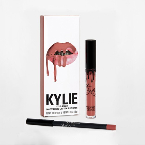 Bộ son + chì viền môi Kylie Cosmetics Matte Liquid