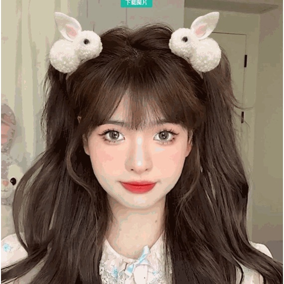 Kẹp tóc nữ thiết kế thỏ đơn giản dễ thương phong cách Hàn Quốc