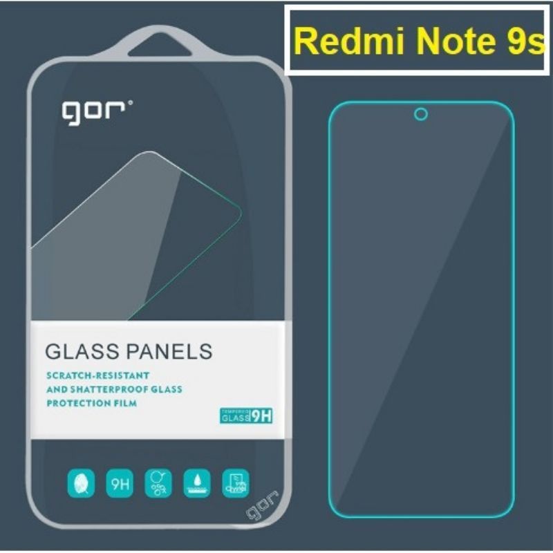 Kính cường lực Gor Xiaomi Redmi Note 9S/redmi note 9 pro.