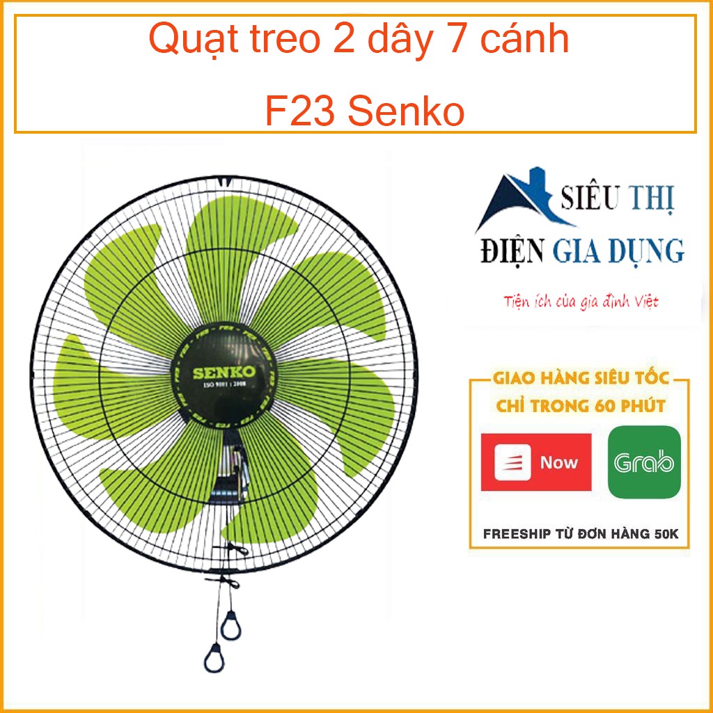 Quạt treo 2 dây 7 cánh F23 Senko TC1622 - Màu ngẫu nhiên