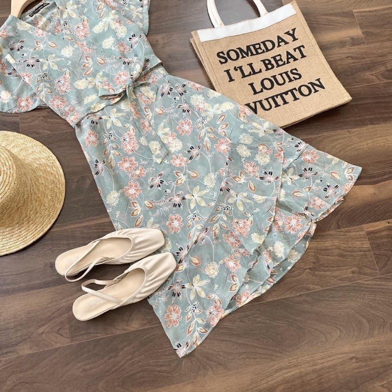 váy hoa vạt chéo | BigBuy360 - bigbuy360.vn