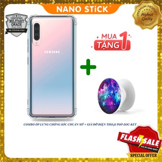 Ốp lưng Samsung galaxy A70, A70S, A50, A50S, A30S, A90 5G, ốp chống sốc samsung cao cấp, tặng kèm giá đỡ_NANOSTICK