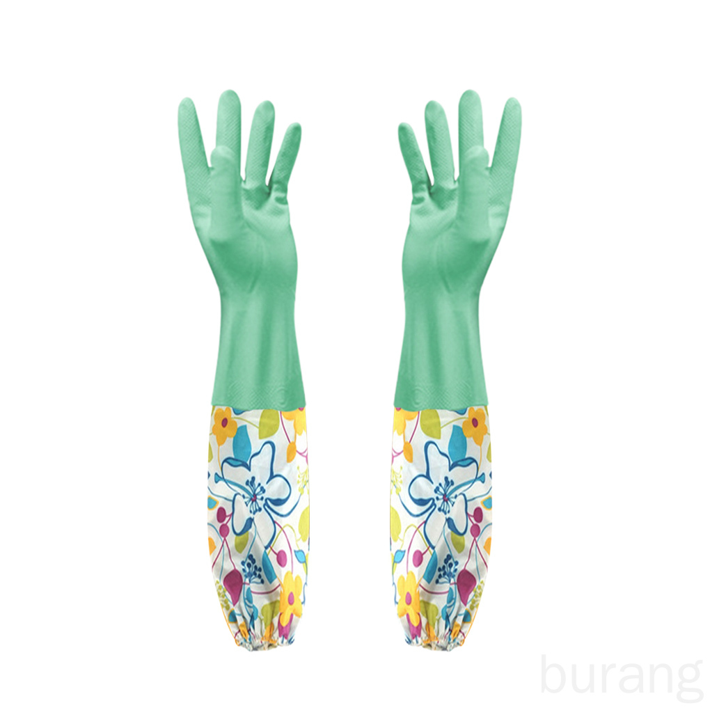 Găng tay latex rửa chén chống thấm nước dành cho nhà bếp