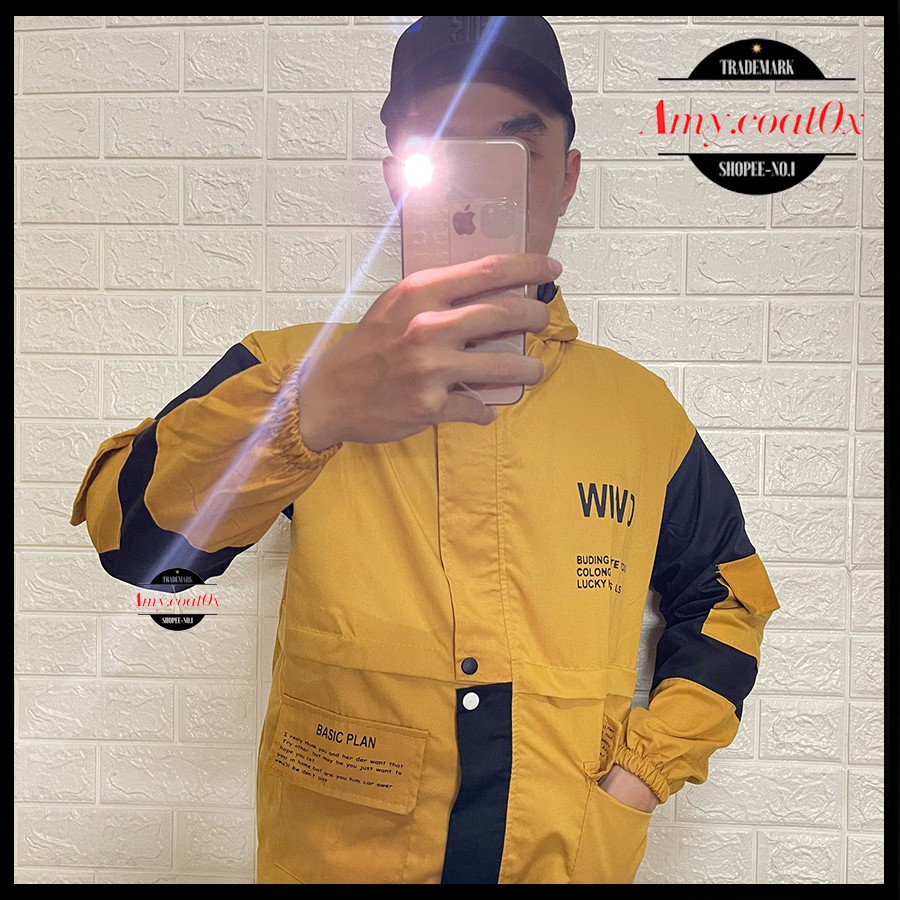 Áo khoác nam kaki túi hộp form rộng áo khoác jacket kaki nam dày 2 lớp cao cấp - Amy.Coat0x | BigBuy360 - bigbuy360.vn