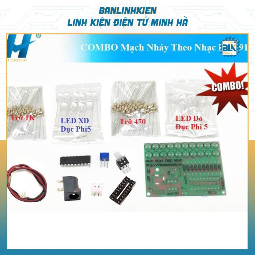 Bộ Mạch Nháy Theo Nhạc LM3915 HS