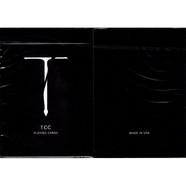 Bài ảo thuật TCC Black playing cards CAO CẤP CHÍNH HÃNG USA - Tặng kèm Combo Gaff trong hộp bài ( Mystery Shop)