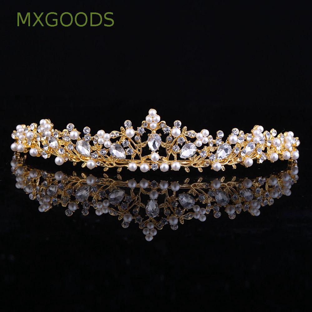 MXGOODS Brides Princess|Faux Pearl|Tiara
