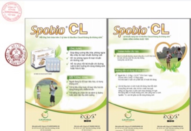 Men vi sinh ống uống Spobio CL trị rối loạn tiêu hoá, phân sống, tiêu chảy, cho trẻ sơ sinh và trẻ nhỏ | BigBuy360 - bigbuy360.vn