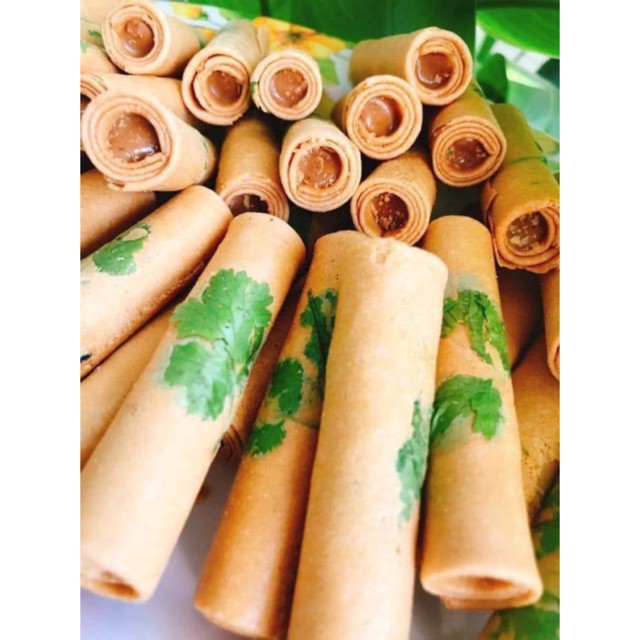 Bánh Ống Ngò Nhân Sầu Riêng- Bơ Đậu Phộng (300g-500g) NCFOOD