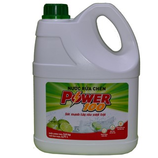 Nước Rửa Chén Power 100 - 3,8kg (3,7 Lít)