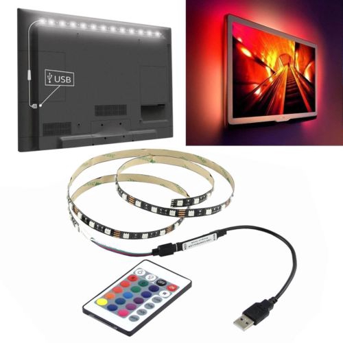 Dây đèn LED 5V 60SMD/M RGB có USB điều khiển từ xa