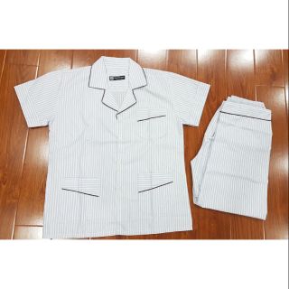 ĐỒ BỘ PIJAMA TAY NGẮN, QUẦN DÀI TRUNG NIÊN, VẢI KATE, ĐỦ SIZE, GIAO HÀNG NHANH