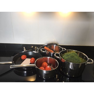 Bộ nồi chảo inox IKEA 4 món