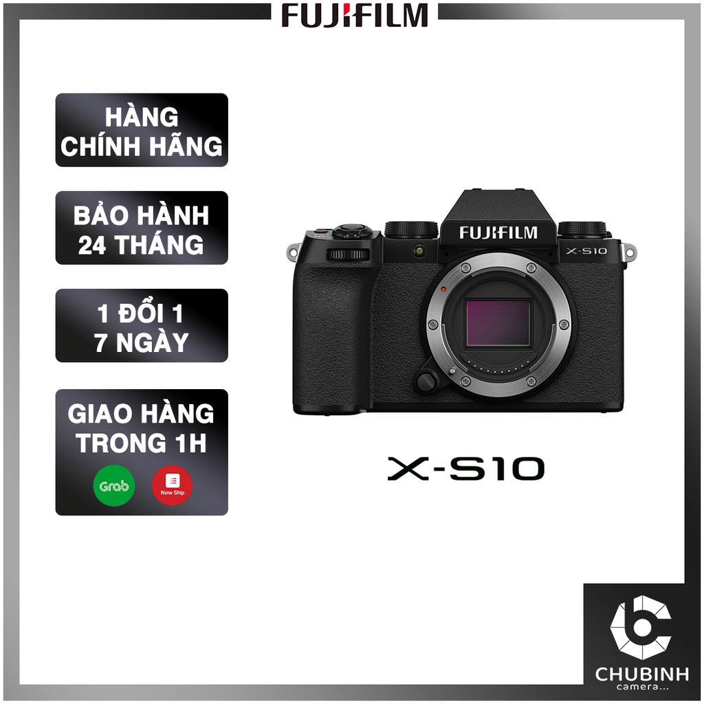 Máy Ảnh Fujifilm X-S10 Black | Chính Hãng | Bảo Hành 2 Năm