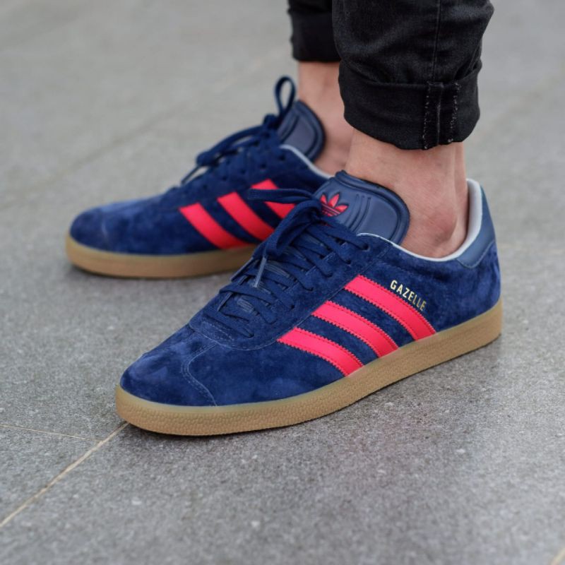 Giày Thể Thao Adidas Mi Gazelle Màu Xanh Navy Đỏ Size 40-44x