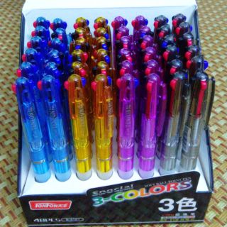 Bút bi 3 ngòi, 3 màu loại đẹp