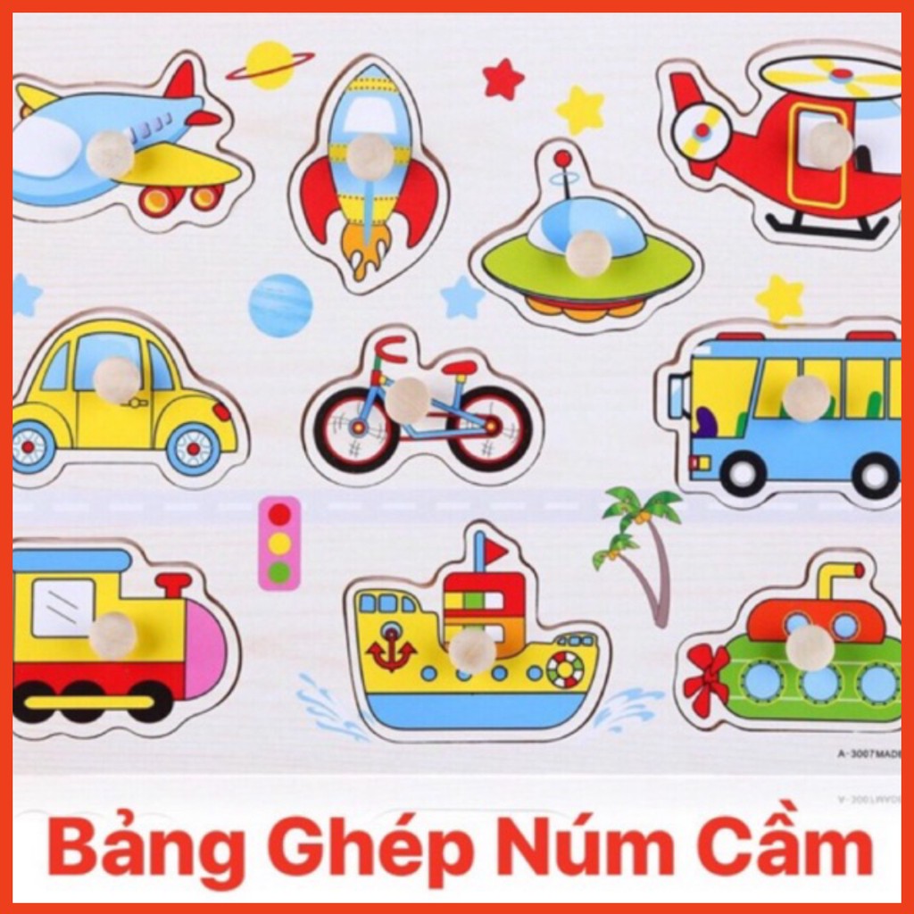 Bảng Núm Gỗ Cho Bé