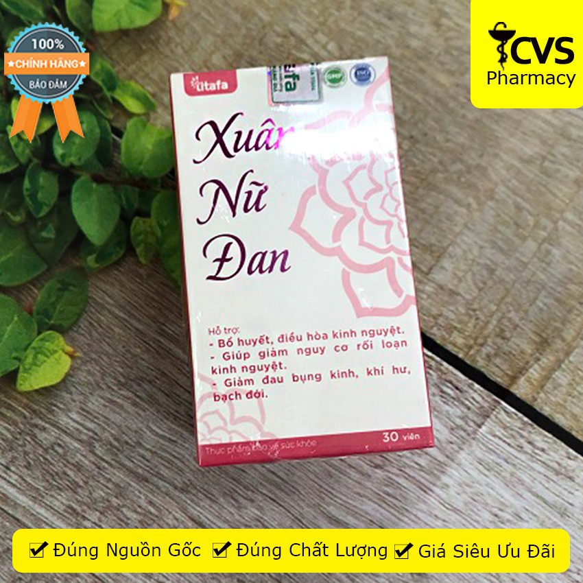 Xuân Nữ Đan - Hộp 30 viên uống bổ huyết, điều hòa kinh nguyệt - cvspharmacy